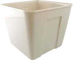 ICE BUCKET / 3 QT SQUARE / WHITE (72/CS)