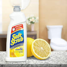 SOFT SCRUB AUTOMATIC DISH DETERGENT, LEMON SCENT,