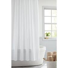 SHOWER CURTAIN / WHITE / 71 X 74 / WITH WINDOW / 100%