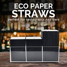 5.5" PAPER BLACK SIP STRAW (5/500/2,500)