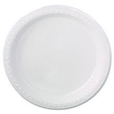 10PWF / DART 10.25" WHITE PLASTIC PLATE (500/CS)