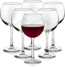 15 OZ BARCONIC ROUND (RED) WIN E GLASS