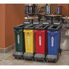 BLACK SLIM JIM TRASH CAN DOLLY