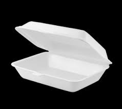 8 X 8 / 3 CMPMT / WHITE FOAM HINGED TRAY / 200 PER CS (CASE