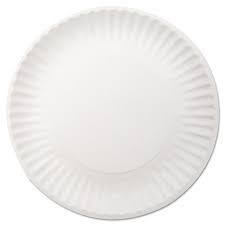 PAPER PLATE / 9" / UNCOATED / 100/PACK (1,000/CS)