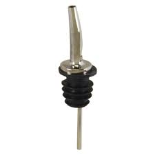 CLEAR PLASTIC POURER WITH EXTRA LARGE POLY-KORK TO FIT