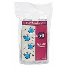 2 OZ PLASTIC SHOT CUPS / CLEAR (50/PACK)