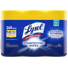 LYSOL WIPES / DISINFECTING WIPES / 6.75 X 8.5 / LEMON