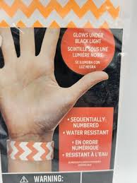 NEON ORANGE NUMBERED WRISTBANDS - BOX OF 500