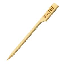 RARE / BAMBOO MEAT MARKER / 3.5 INCH / 100 PER PACK