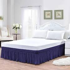 BED SKIRT / POISED NAVY / KING / 78 X 80 X 15