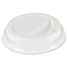 HOT CUP LID / WHITE / FITS 10-20 OZ BOARDWALK HOT CUP