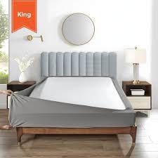 FITTED BOX SPRING WRAP / KING / CHARCOAL GREY / 78 X 80 +