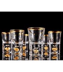 2 OZ BARCONIC SHOT GLASS WITH GOLD 1 OZ POUR LINE (72/CASE)
