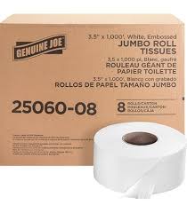 JUMBO ROLL BATH TISSUE / 9" / 2-PLY / 12 PER CASE [JTIS]