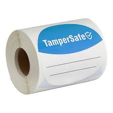 3" ROUND / BLUE TAMPER EVIDENT SEALED FOR YOUR SAFETY LABELS