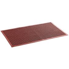 3' x 5' GREASE RESISTANT RED RUBBER ANTI-FATIGUE FLOOR MAT