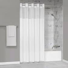 SHOWER CURTAIN / WAVES / HOOK-FREE POLYESTER 71 X 77
