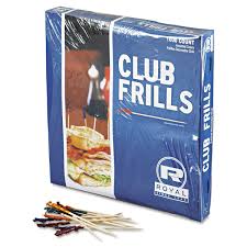 4 INCH FRILL PICKS - 200 PACK
