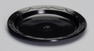 GENPAK SILHOUETTE 6" BLACK PLATE HI-IMPACT POLYSTYRENE |