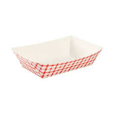 1/2 LB PAPER FOOD BASKETS, RED/WHITE (1,000/CS)