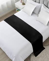 BED SCARF / KING / 26 X 108 / PERSIAN BLACK [EACH]