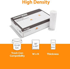 38 X 60 / 55 GAL. / HIGH DENSITY / 17 MIC (200/CS)