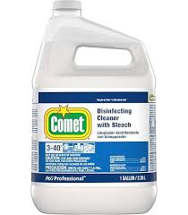 COMET CLEANER WITH BLEACH, LIQ UID, ONE GALLON BOTTLE, 3/CART