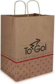 PAPER BAG / WITH HANDLES / 12 X 9 X 15.75 / 200 PER CASE