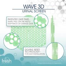 URINAL SCREEN / WAVE GEL CUCUMBER MELON / 2 PACK