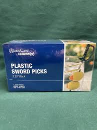 SWORD PICK / BLACK / 3.25" (1,000/BOX)