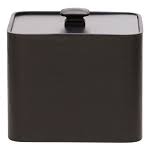 3 QUART LEATHER SQUARE GLAMOUR COLLECTION ICE BUCKET WITH LID