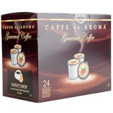 CAFFE DE AROMA DONUT BLEND COFFEE SINGLE SERVE CUPS -