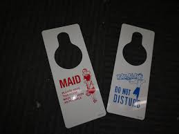 DO NOT DISTURB / DND - NON LOGO - MAID SERVICE - 3 X 8
