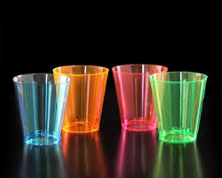 2 OZ PLASTIC SHOT CUPS / ASSORTED NEON (60/PACK)
