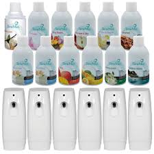 DISPENSER / METERED AEROSOL AIR FRESHENER SYSTEM
