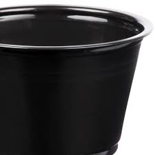 DART 4 OZ BLACK PORTION CUP (1 0/250/2,500)