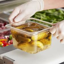 1/6 SIZE CLEAR POLYCARBONATE 4" FOOD PAN (EACH)