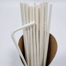 PAPER STRAW UNWRAPPED WHITE / BARCONIC BIODEGRADABLE - 7