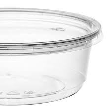 CHOICE 8 OZ ULTRA CLEAR RECYCLED PET DELI CONTAINER &