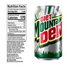 DIET MOUNTAIN DEW / 12 OZ CANS / 36/PK (CASE)