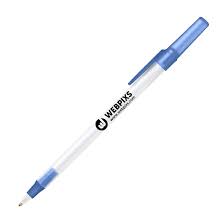 BIC PEN WITH LOGO / ROUND STICK / 2-COLOR LOGO / BLUE