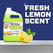 MR CLEAN / FINISHED FLOOR CLEA NER / LEMON SCENT / 1 GAL (3/C