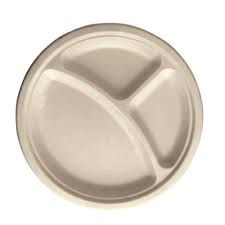 10" BIO PLATE / 3 COMP / 500 PER CASE [CASE]