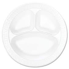 FOAM PLATE / 10.25" / WHITE / NON-LAMINATED (500/CS)