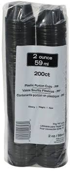 5.5 OZ PORTION CUP / EMPRESS /  BLACK (50/50/2500)