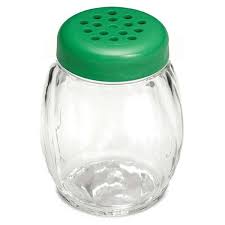 6 OZ SWIRL SHAKER WITH PERFORATED TOP