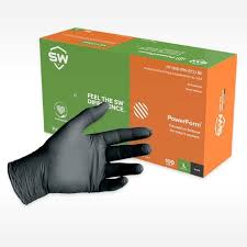 ECO NITRILE GLOVES / BLACK / XLARGE / 100 PER BOX [EACH]