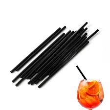 SIP STIR STRAW / 5.25" / BLACK  (10/1,000/10,000)