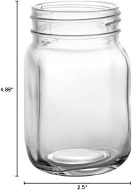 14 OZ BARCONIC MASON JAR WITH  HANDLE (12/CASE)